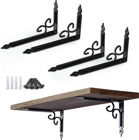 10 metal shelf brackets|10 inch decorative shelf brackets.